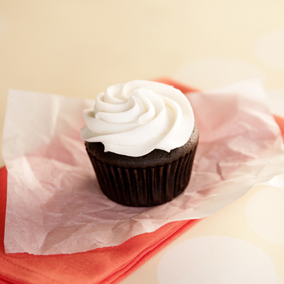 Chocolate With White Buttercream Cupcake, Basic Cupcakes: Elé Cake Co.